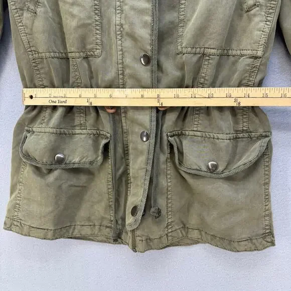 Hinge Jacket Women's S Olive Military Style Utility Jacket Cargo Preppy Normcore - Picture 10 of 10